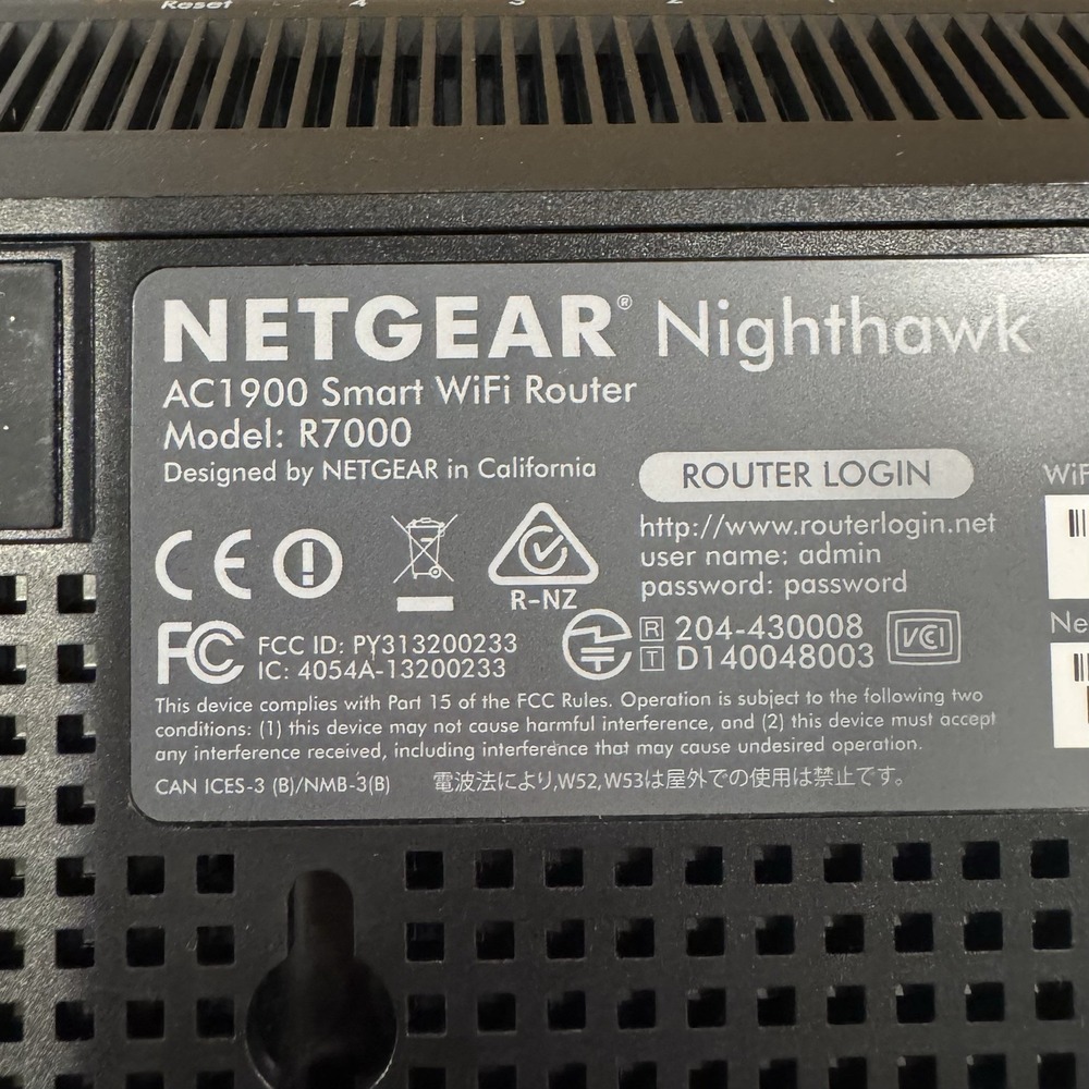 NETGEAR Nighthawk R7000 Smart WiFi Wireless Router AC1900 Gaming Streaming OPEN - Picture 5 of 11